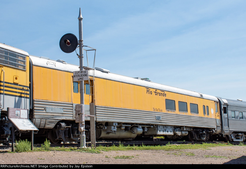 DRGW 1231 is seen on display at the Colorado Railroad Museum